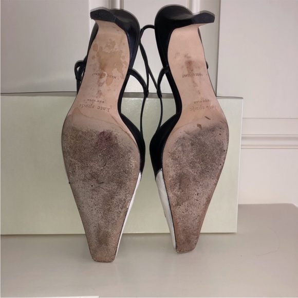 ⭐Kate Spade Black and Cream Slingback Heels - Picture 8 of 8